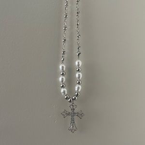 jeweled cross necklace